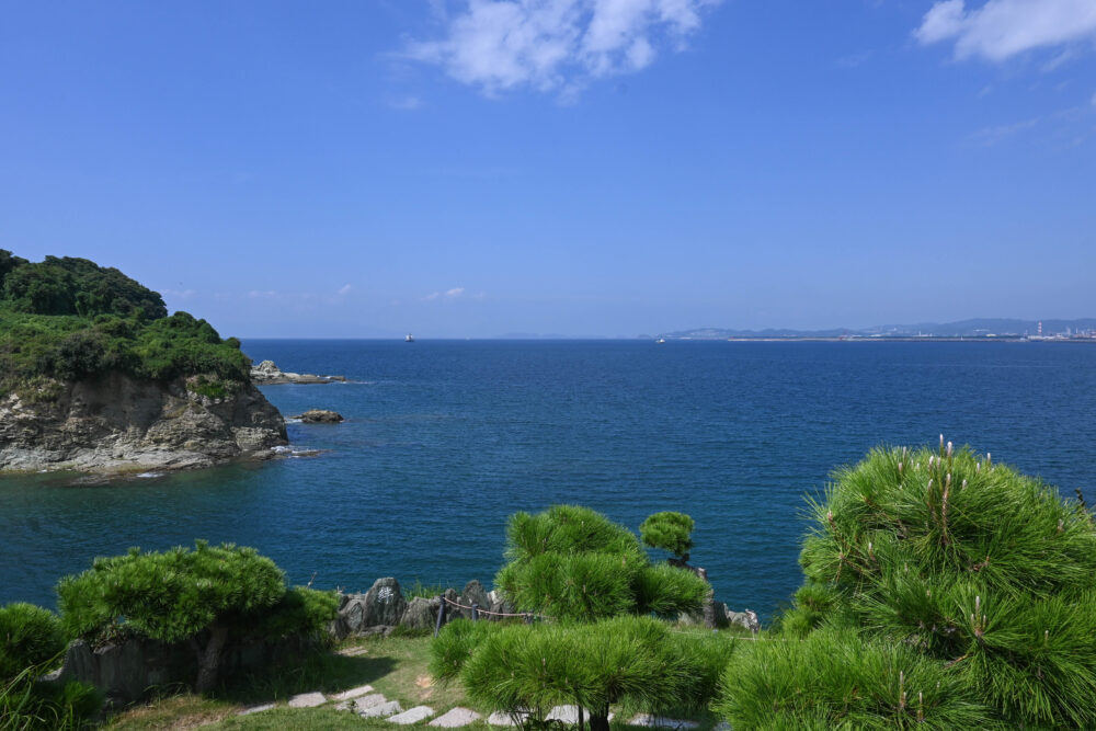 番所庭園から見た風景