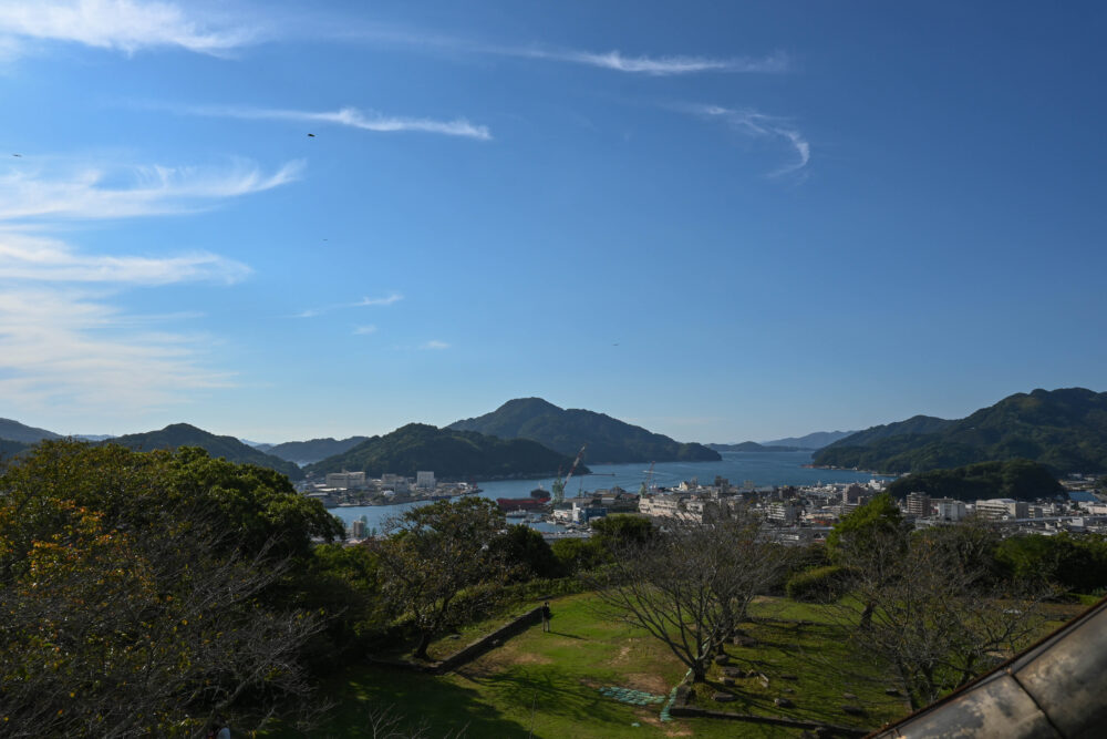 宇和島城　天守閣からの眺め