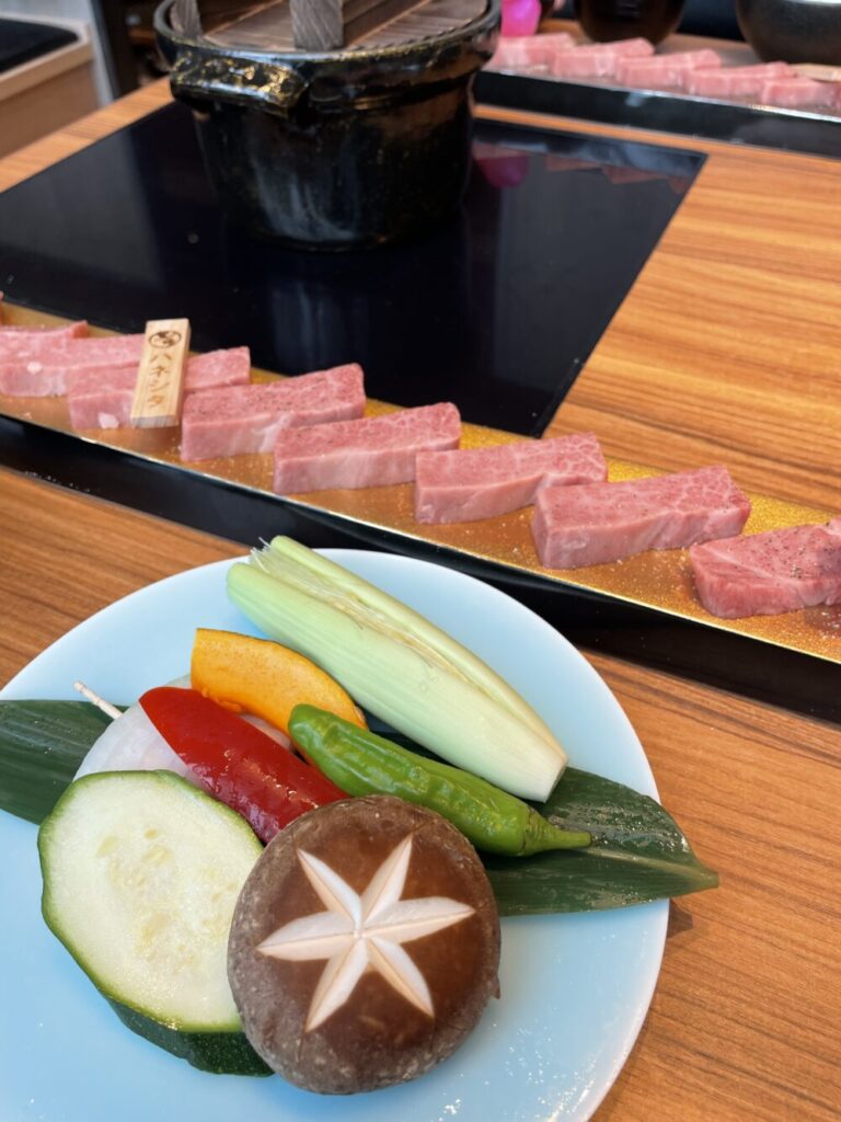 焼き肉コースに付いている野菜